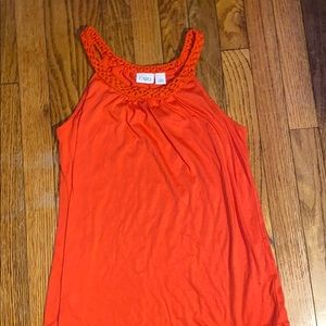 Red Ribbed Halter Tank Top